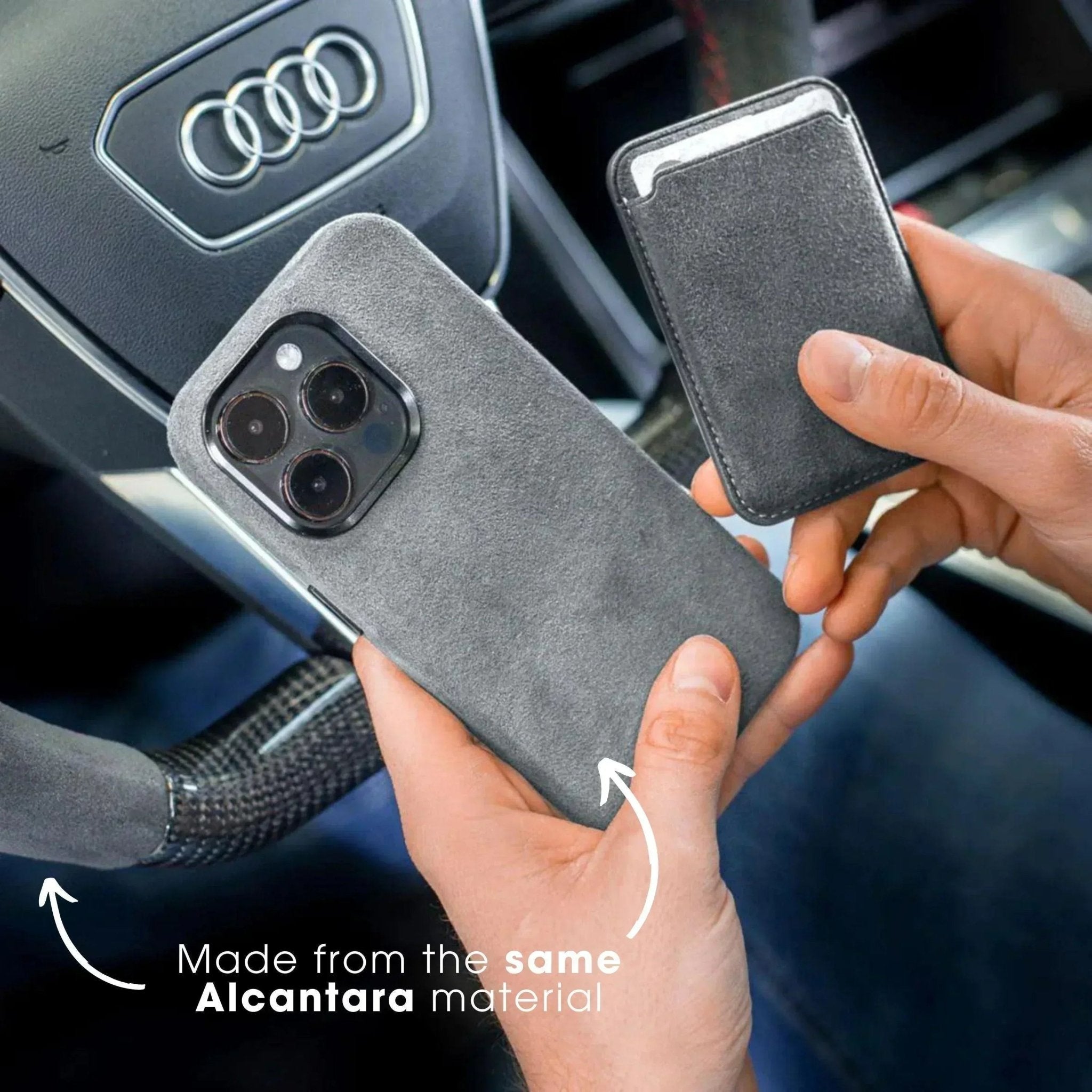 iPhone 17e - Alcantara Case - Nardo Gray