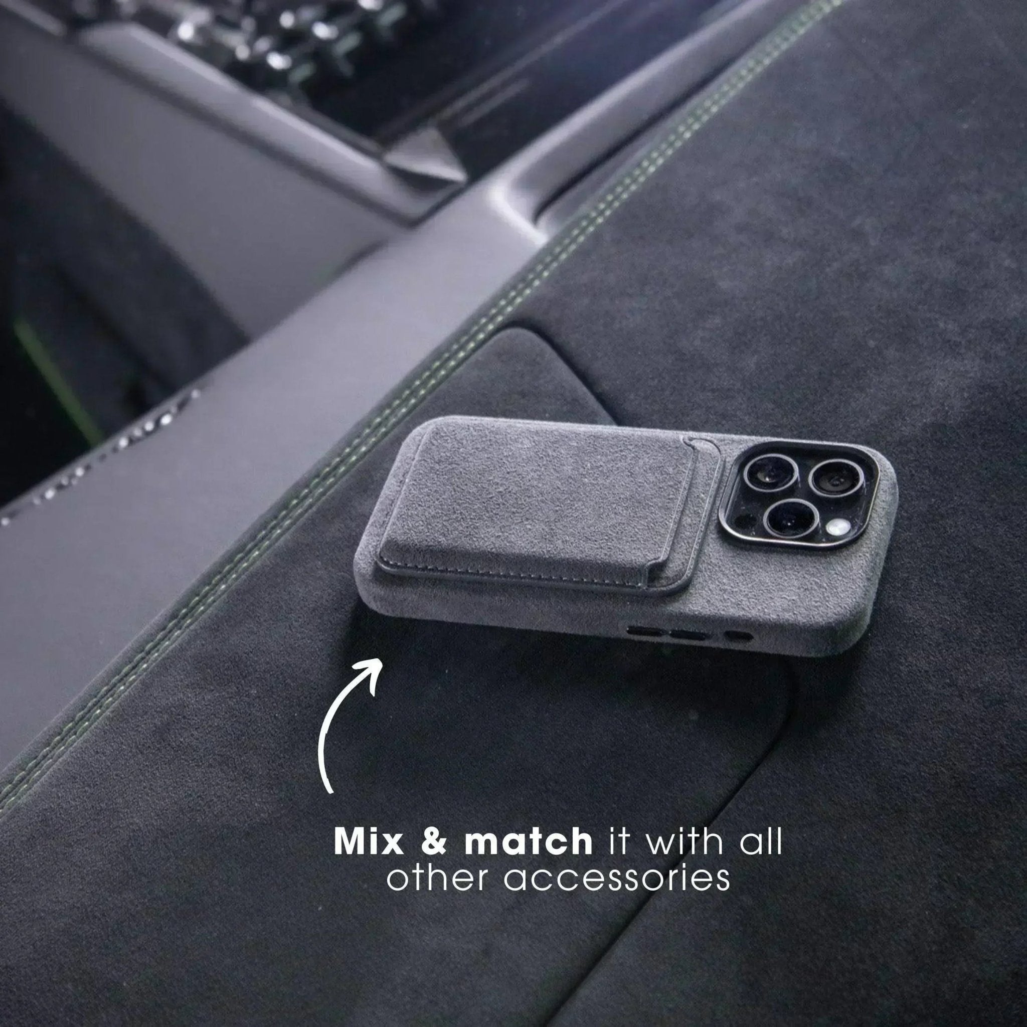iPhone 16 - Alcantara Case - Nardo Gray