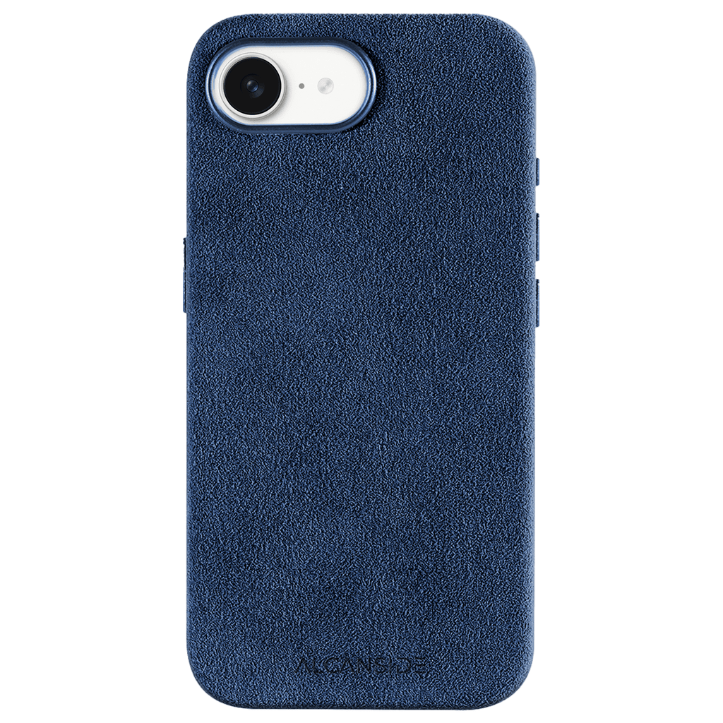 iPhone 16e & 17e - Alcantara Case - Ocean blue