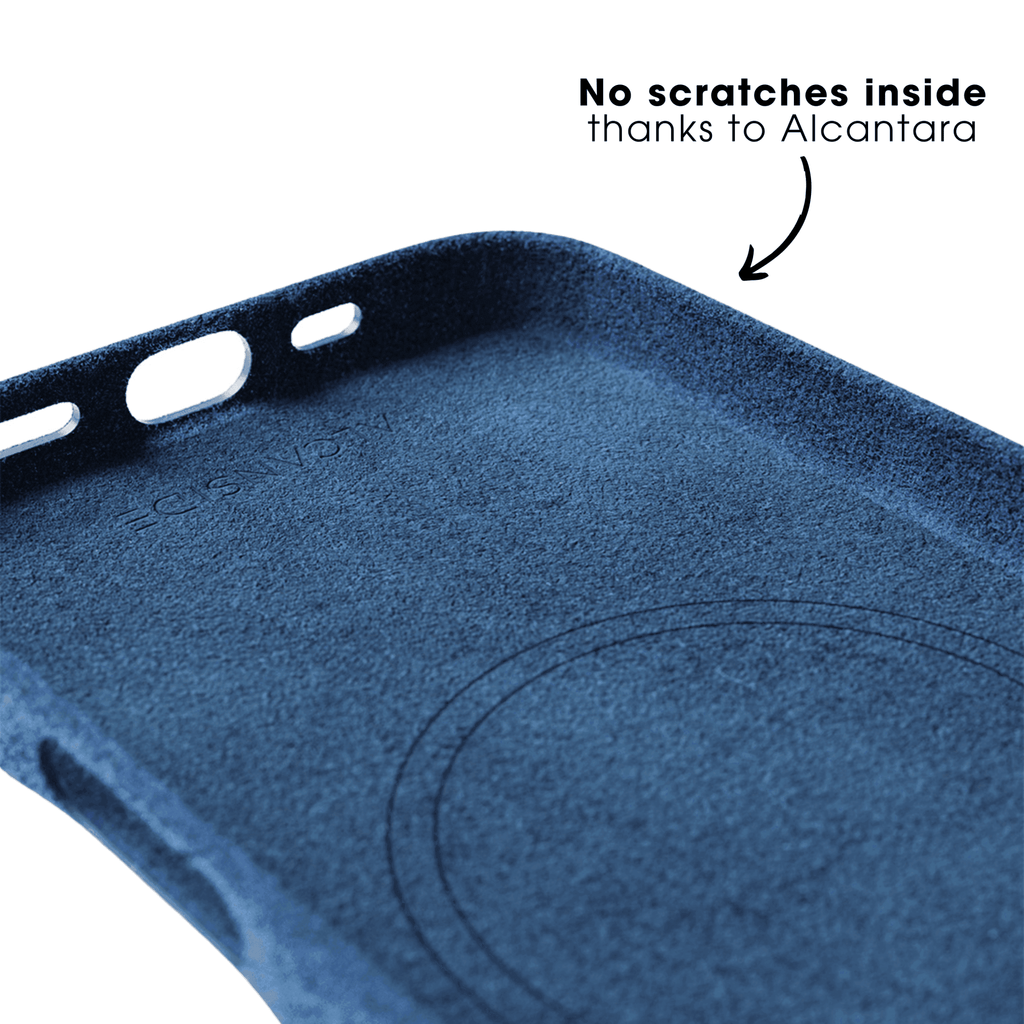 iPhone 17e - Alcantara Case - Ocean blue