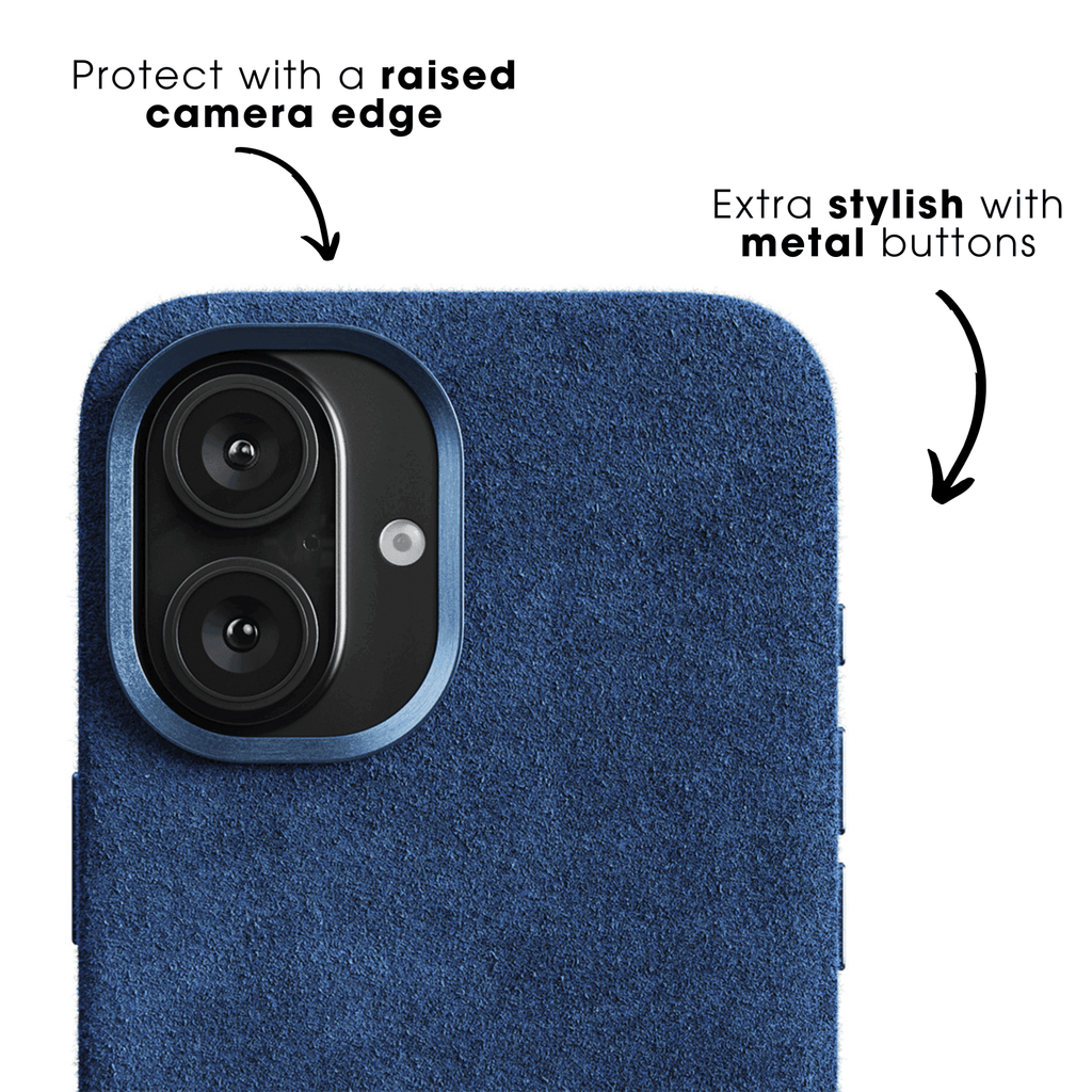 iPhone 17e - Alcantara Case - Ocean blue