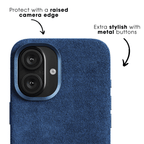 iPhone 17e - Alcantara Case - Ocean blue