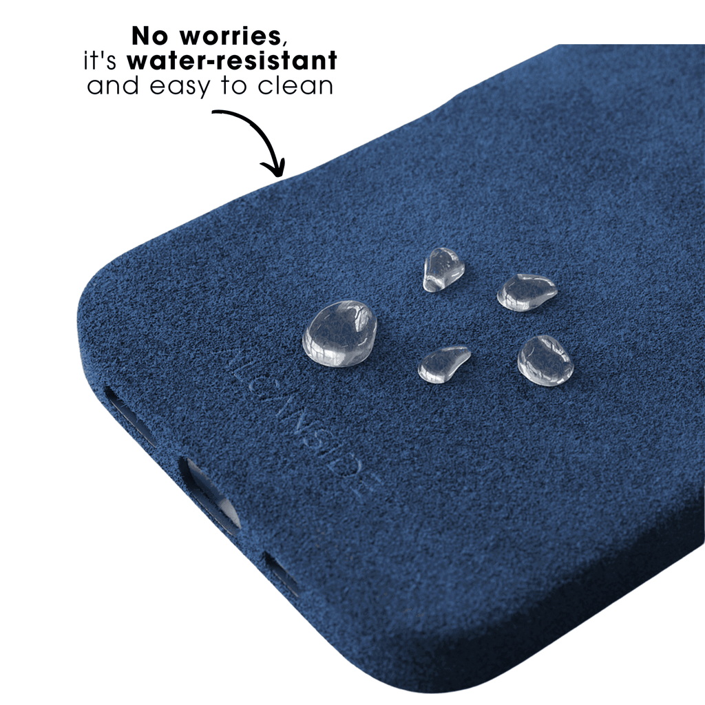 iPhone 16e & 17e - Alcantara Case - Ocean blue