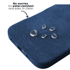 iPhone 16e & 17e - Alcantara Case - Ocean blue