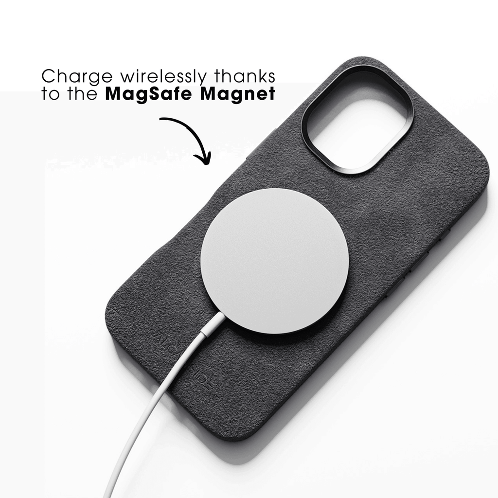 iPhone 16e & 17e - Alcantara Case - Space Grey