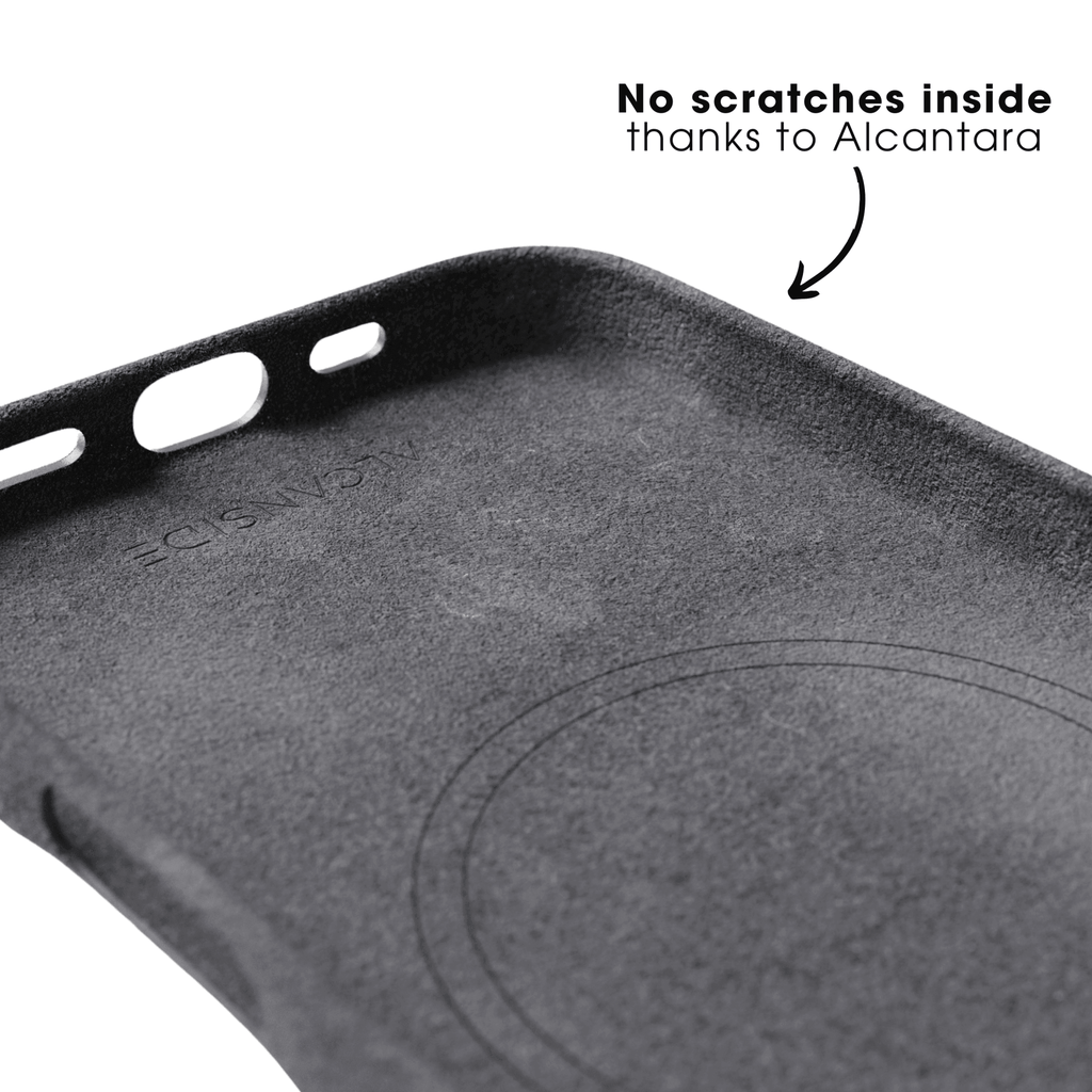 iPhone 16e & 17e - Alcantara Case - Space Grey