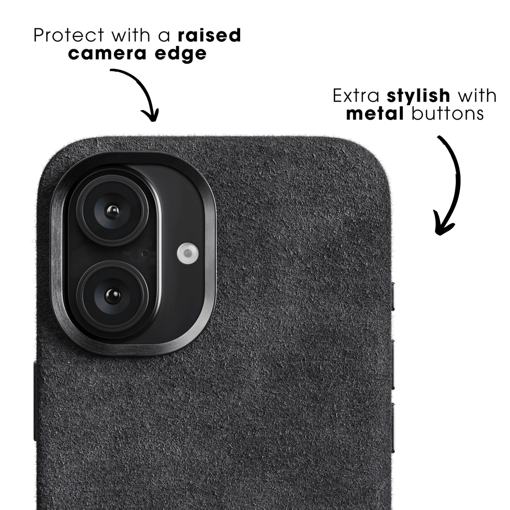 iPhone 17e - Alcantara Case - Space Grey