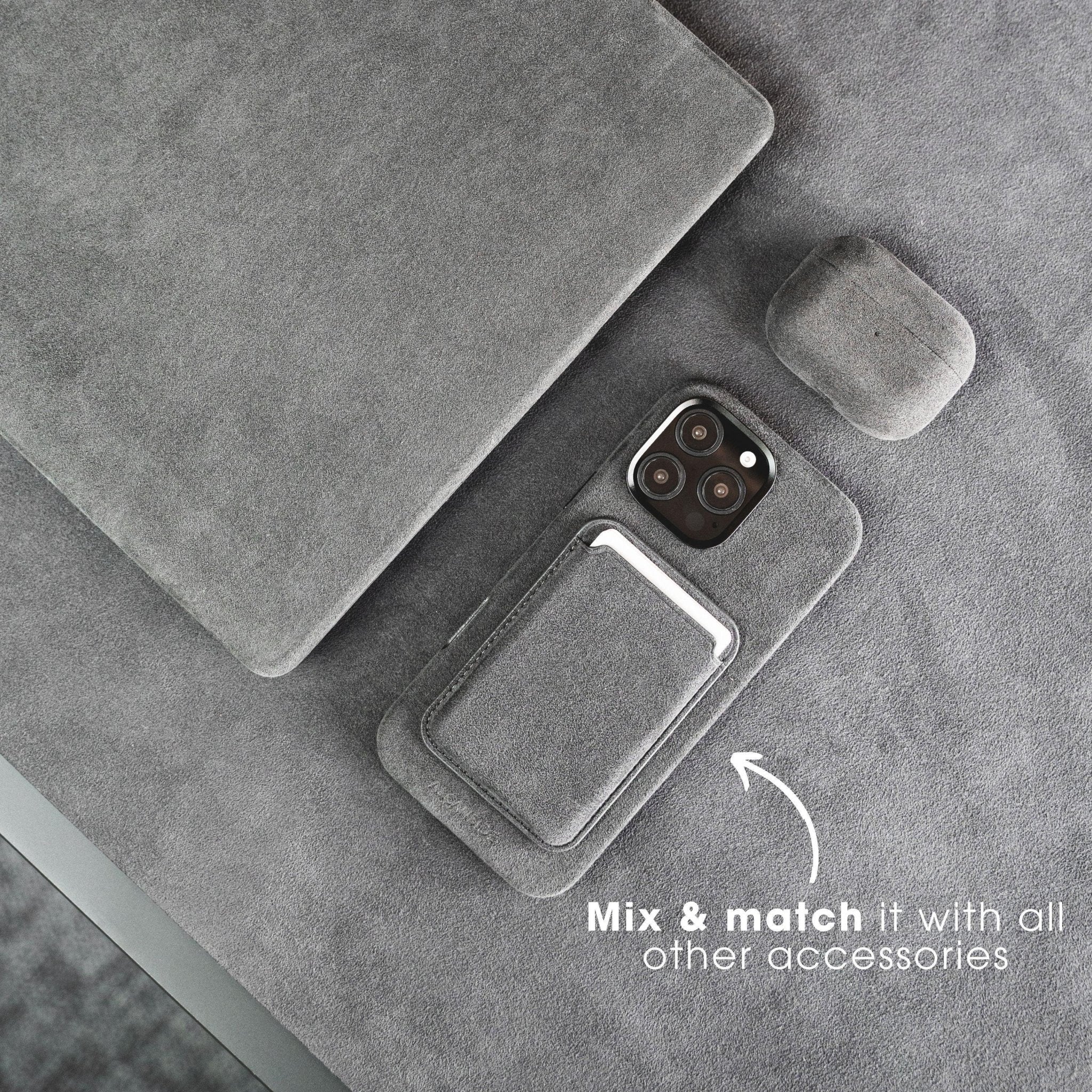 iPhone 16e & 17e - Alcantara Case - Space Grey