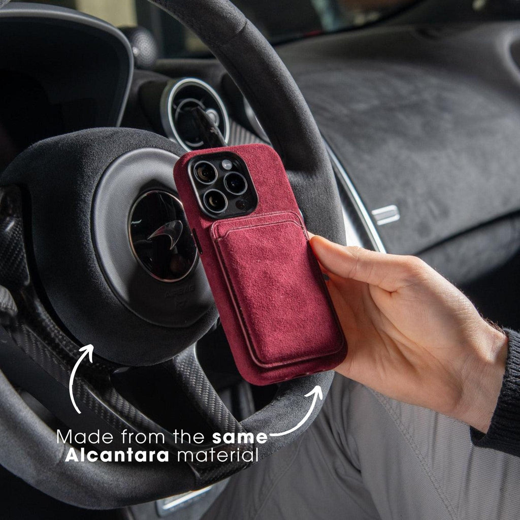 iPhone 17e - Alcantara Case - Wine Red