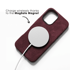 iPhone 17e - Alcantara Case - Wine Red