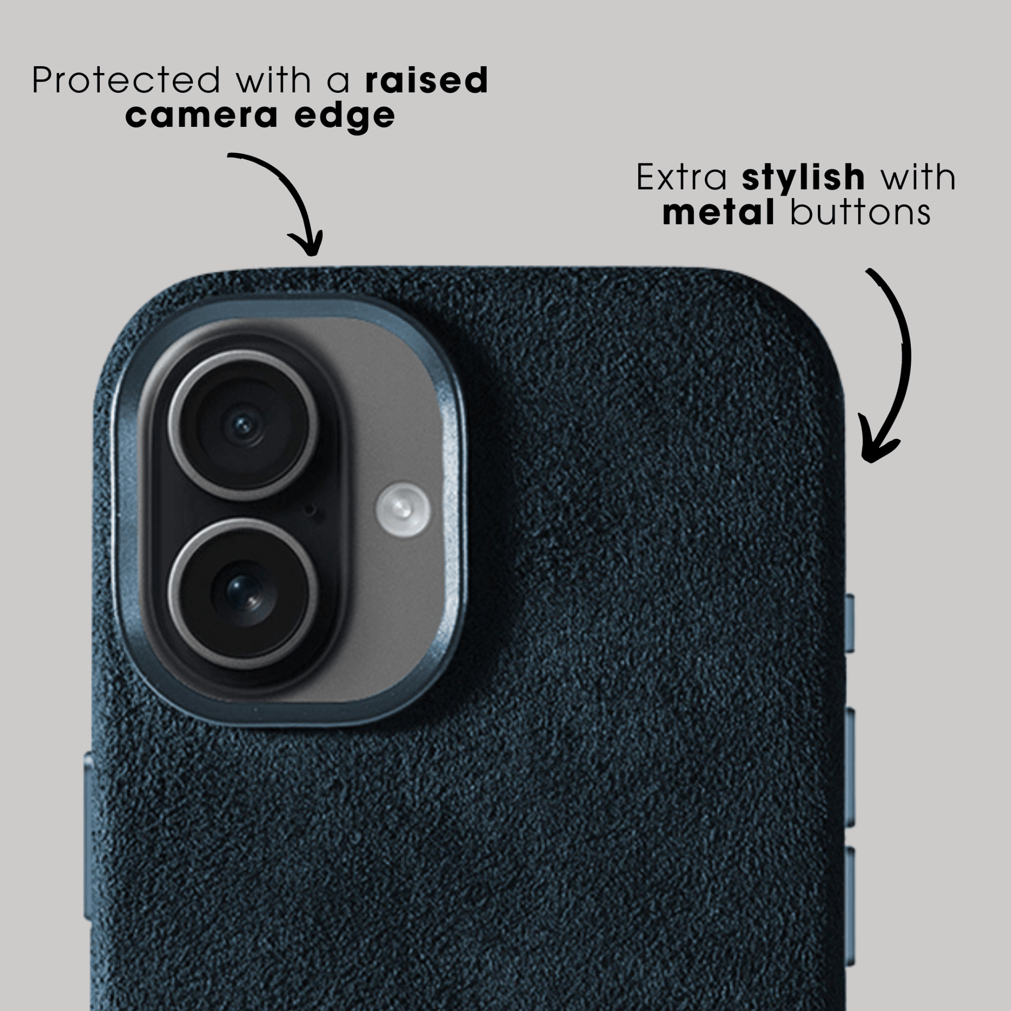 iPhone 17 - Alcantara Case - Navy Blue