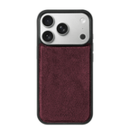 iPhone 17 Pro - Alcantara Back Cover - Wine Red