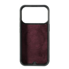 iPhone 17 Pro Max - Alcantara Back Cover - Wine Red