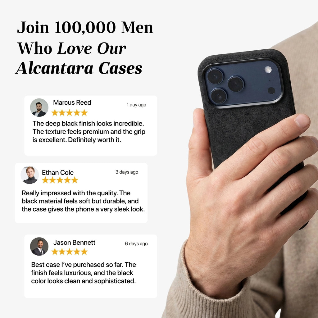 iPhone 17 Pro Max - Alcantara Case - Deep Black