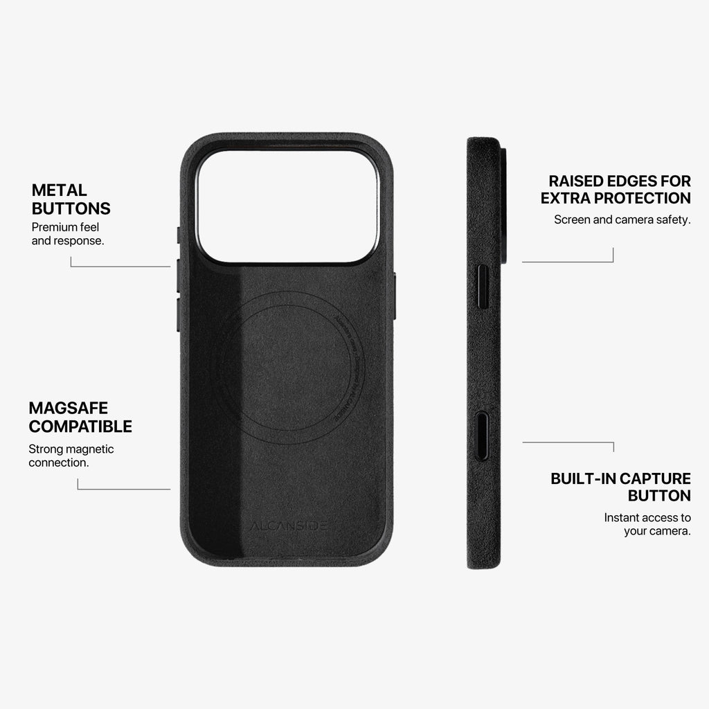 iPhone 17 Pro Max - Alcantara Case - Deep Black