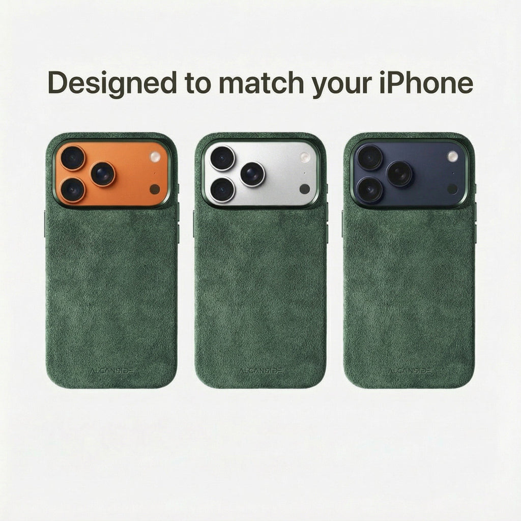 iPhone Alcantara Case - Midnight Green (World Cup edition)