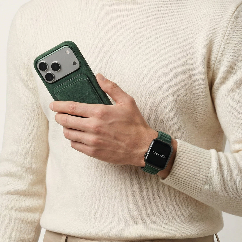iPhone 17 Pro - Alcantara Case - Midnight Green