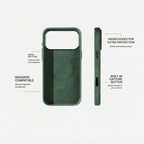 iPhone 17 Pro Max - Alcantara Case - Midnight Green