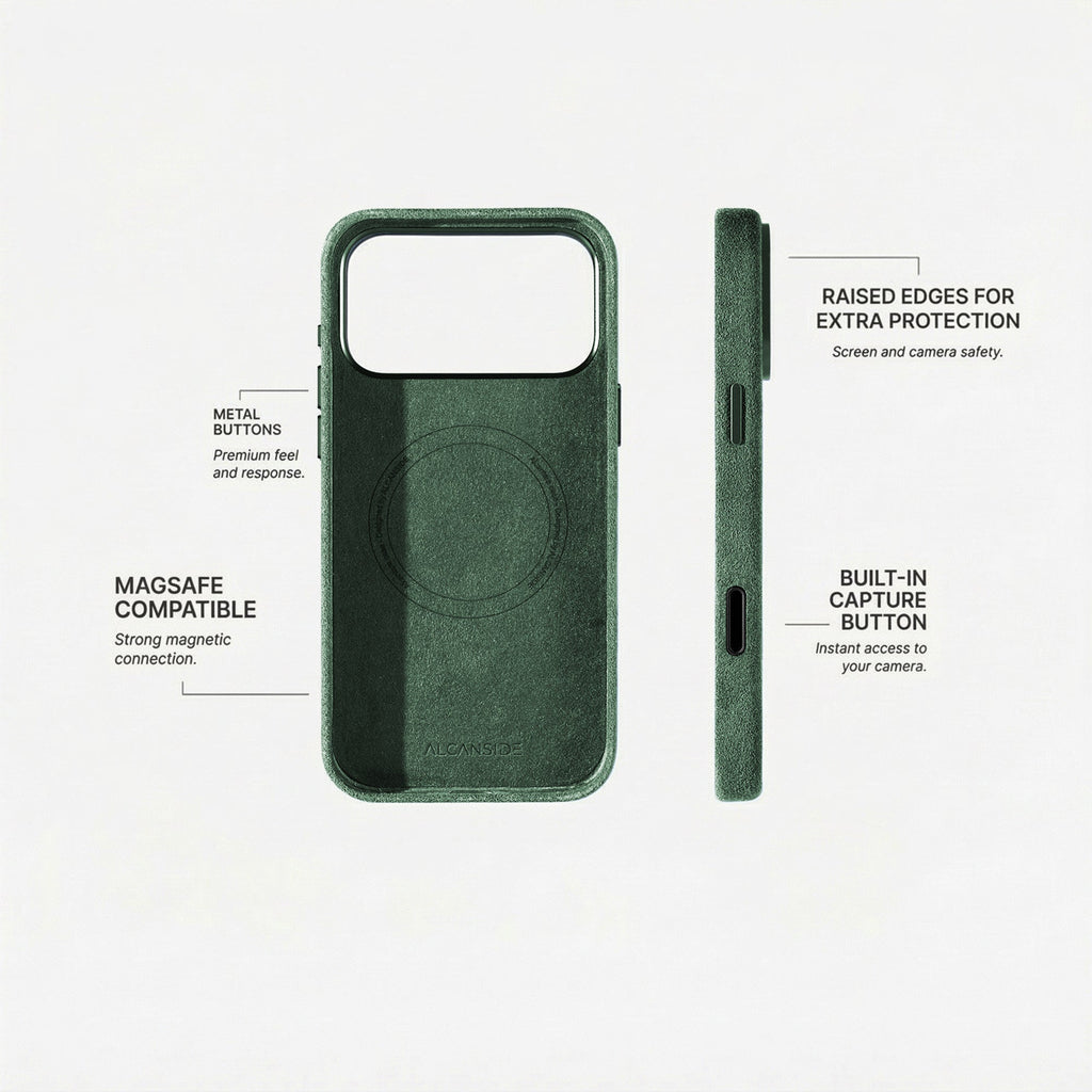 iPhone Alcantara Case - Midnight Green (World Cup edition)