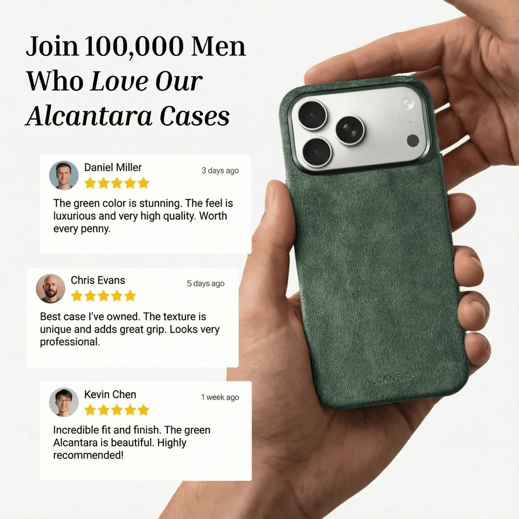 iPhone Alcantara Case - Midnight Green (World Cup edition)
