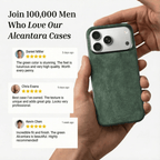 iPhone Alcantara Case - Midnight Green