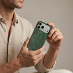 iPhone Alcantara Case - Midnight Green (World Cup edition)
