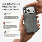 iPhone Alcantara Case - Nardo Gray