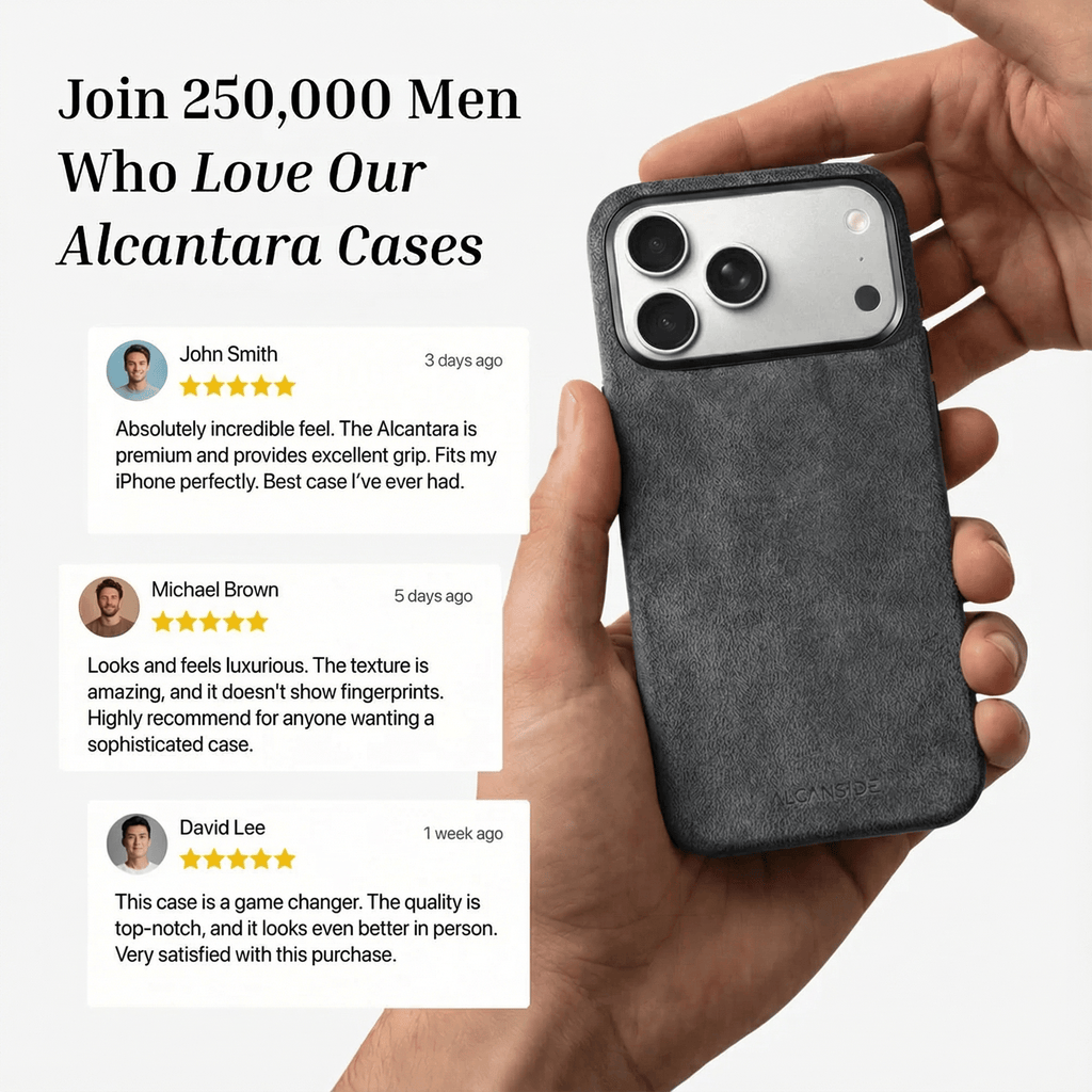 iPhone Alcantara Case - Space Grey (World Cup edition)
