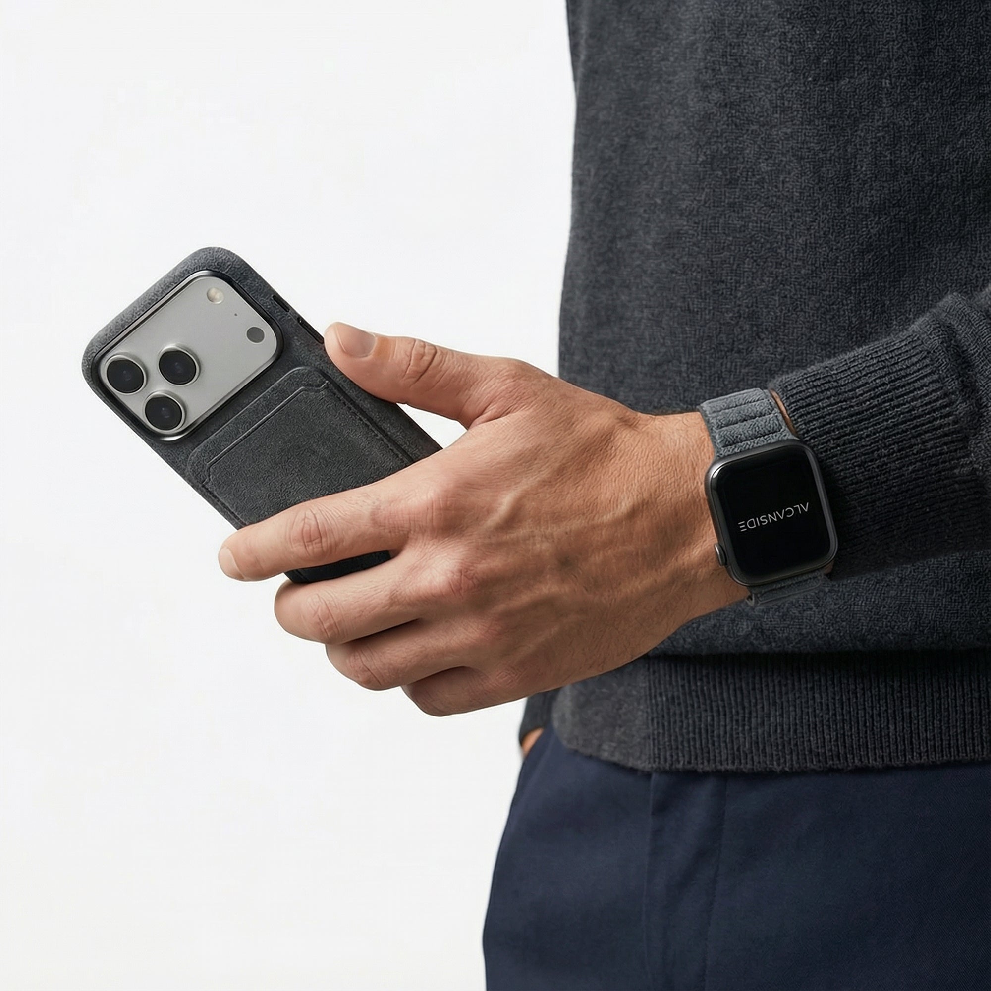 iPhone Alcantara Case - Space Grey (World Cup edition)