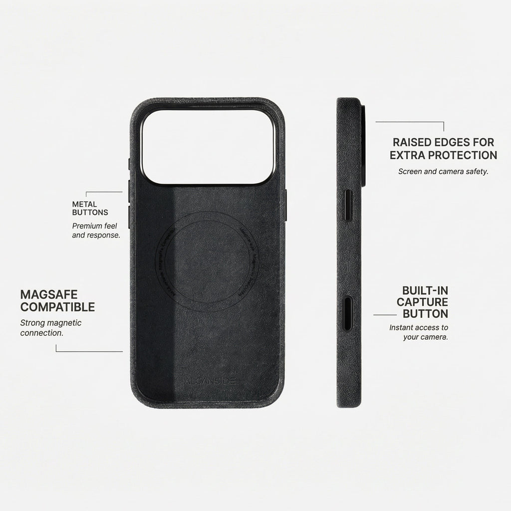 iPhone 17 Pro - Alcantara Case - Space Grey