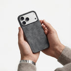 iPhone Alcantara Case - Space Grey