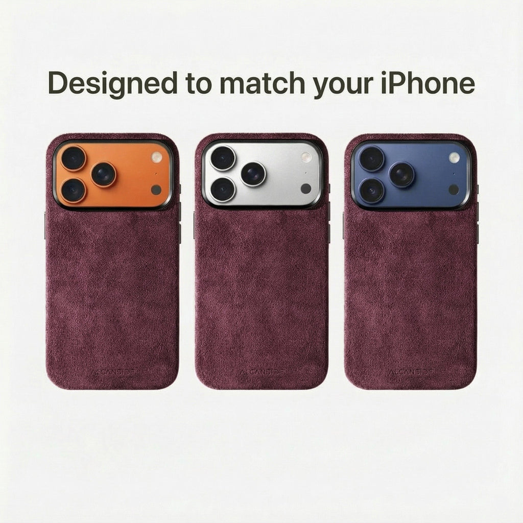 iPhone Alcantara Case - Wine Red (World Cup edition)
