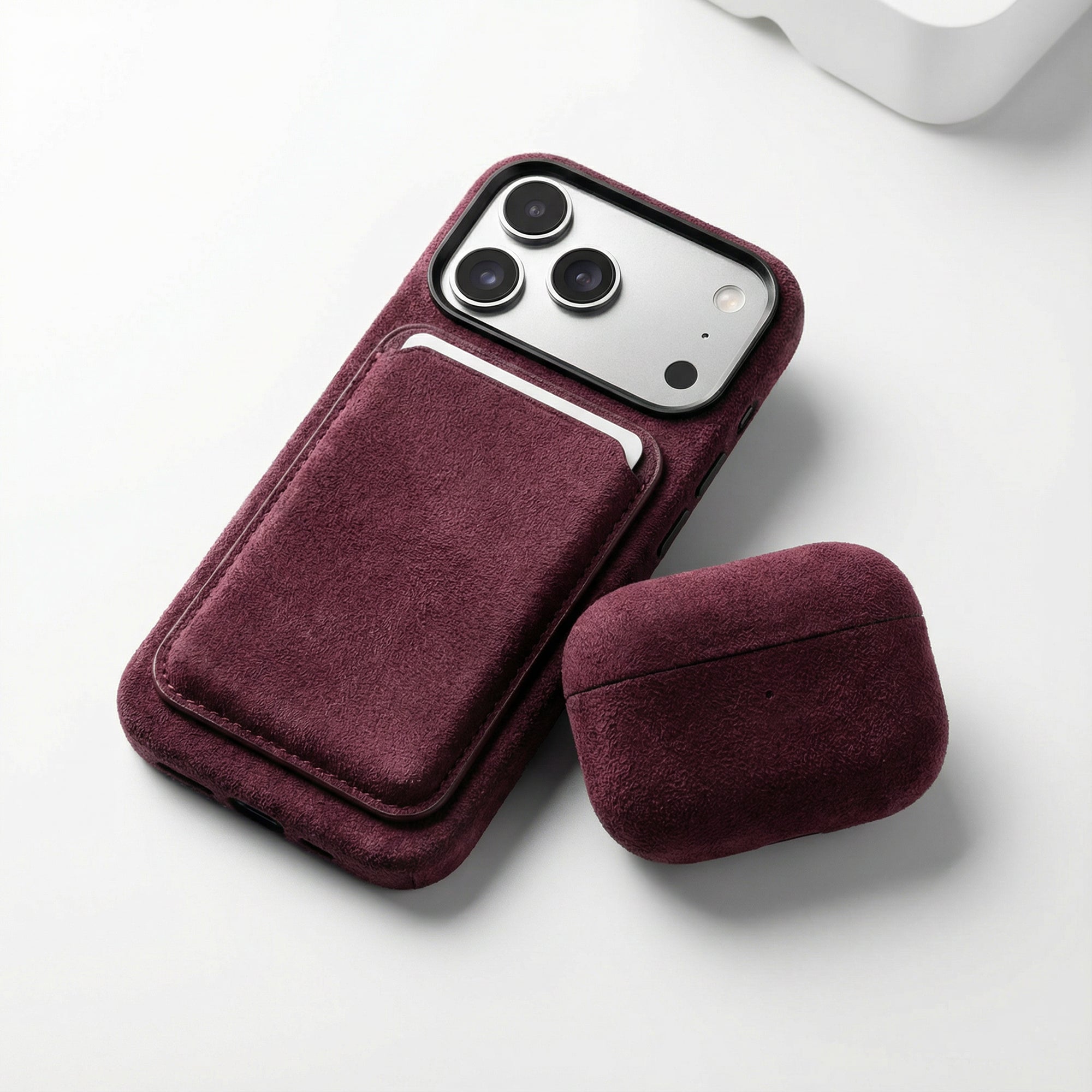 iPhone Alcantara Case - Wine Red (World Cup edition)