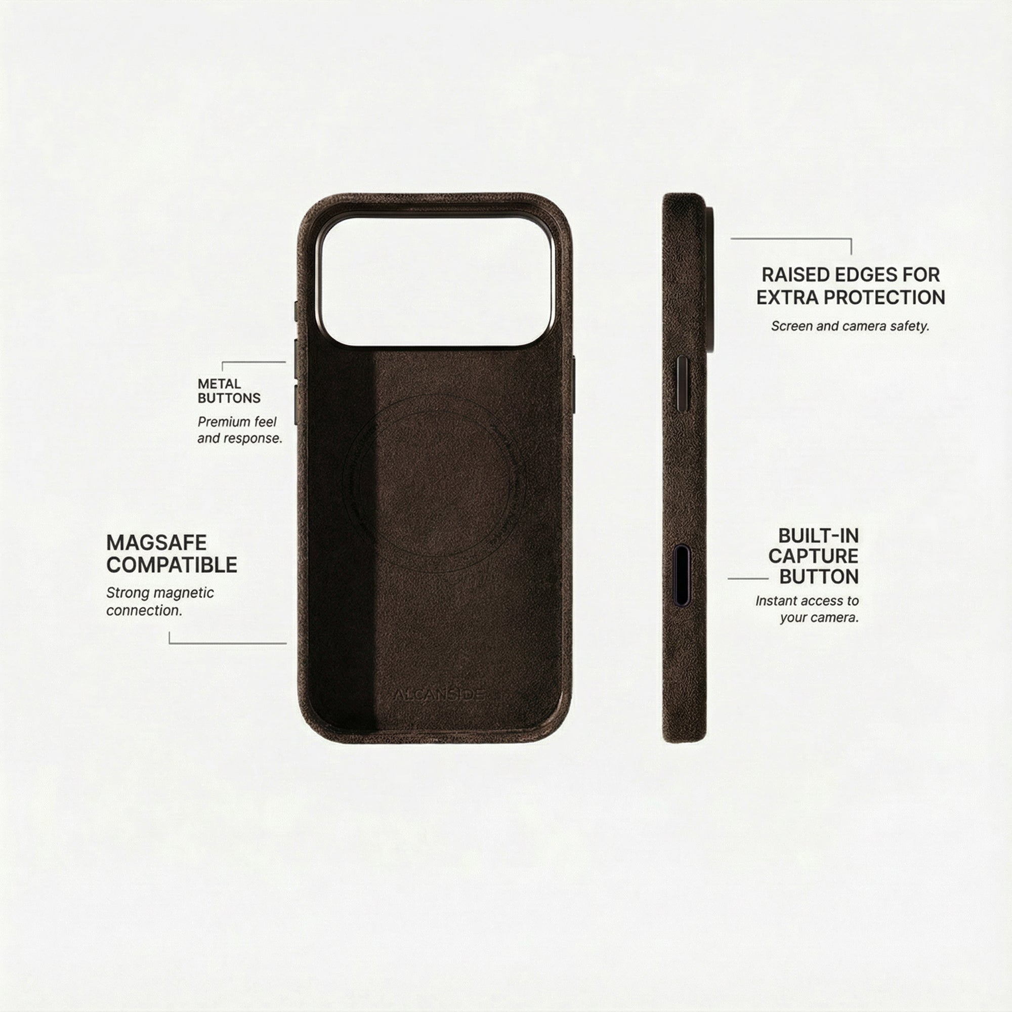 iPhone Alcantara Case - Chocolate Brown (World Cup edition)