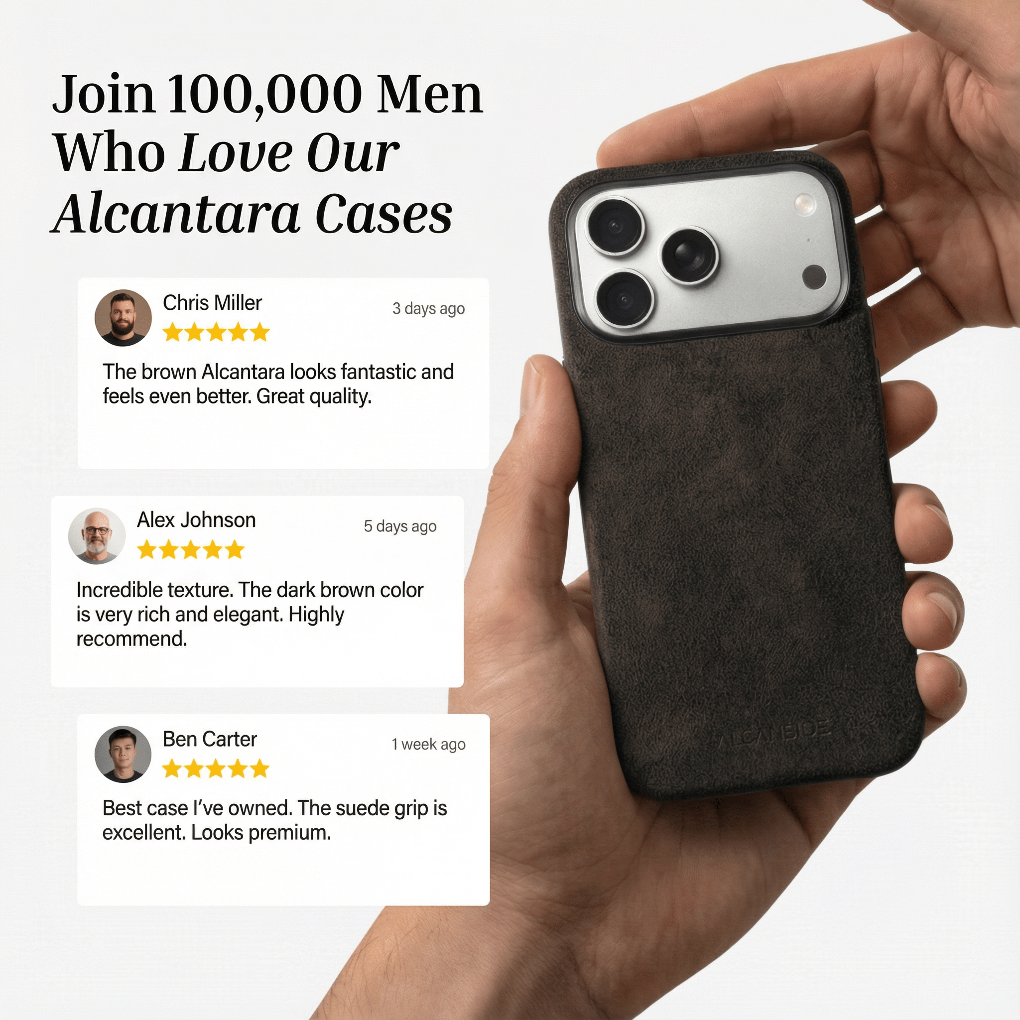 iPhone Alcantara Case - Chocolate Brown (World Cup edition)