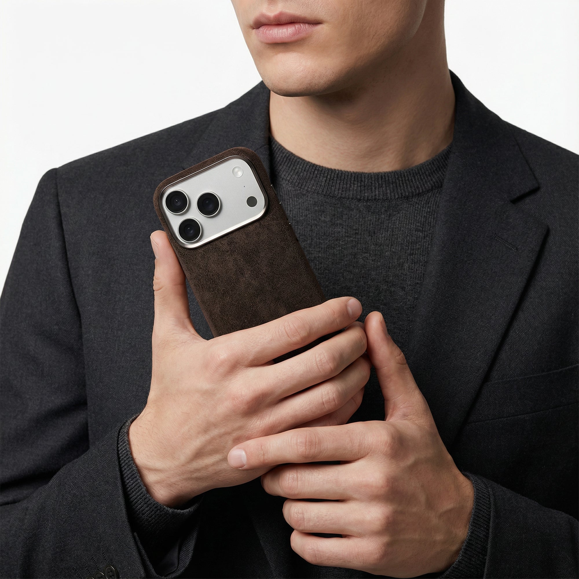 iPhone Alcantara Case - Chocolate Brown (World Cup edition)
