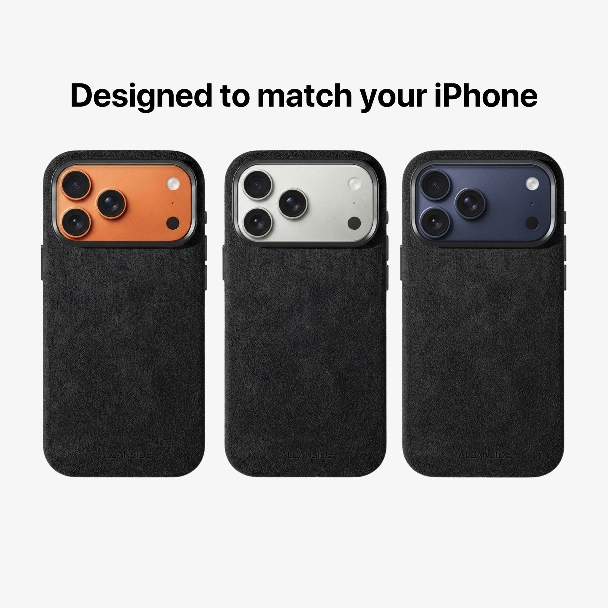 iPhone Alcantara Case - Deep Black (World Cup edition)