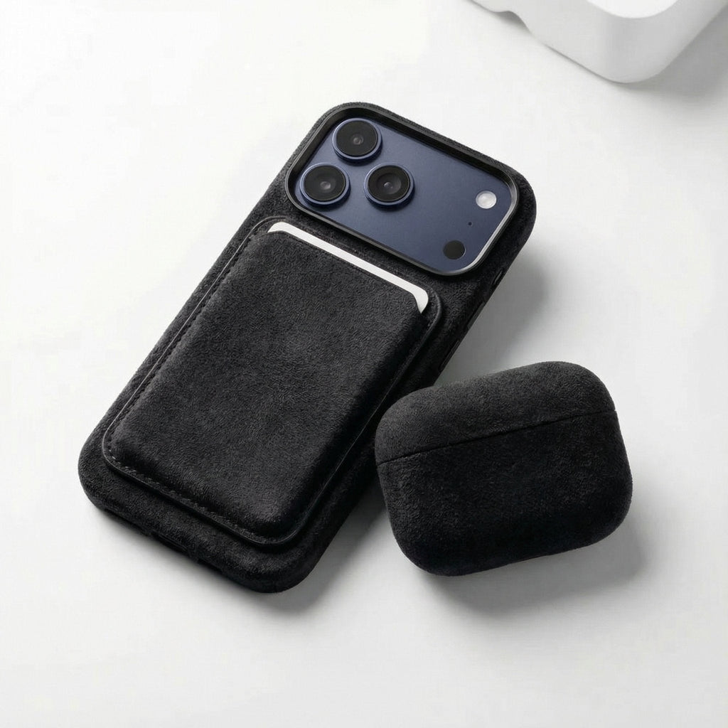 iPhone Alcantara Case - Deep Black (World Cup edition)