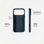 iPhone Alcantara Case - Navy Blue (World Cup edition)