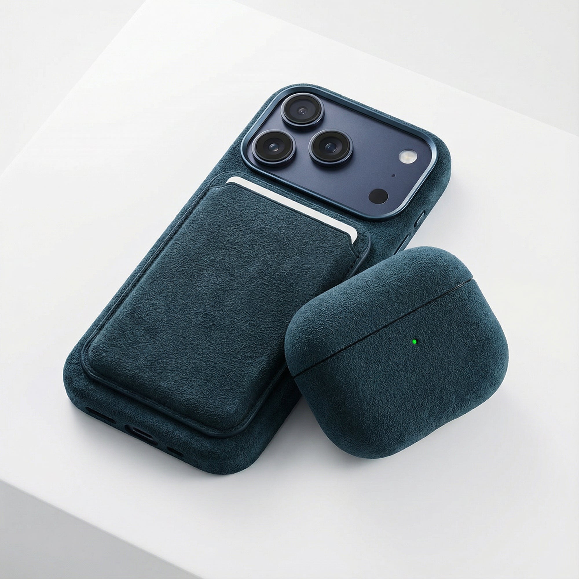 iPhone Alcantara Case - Navy Blue (World Cup edition)