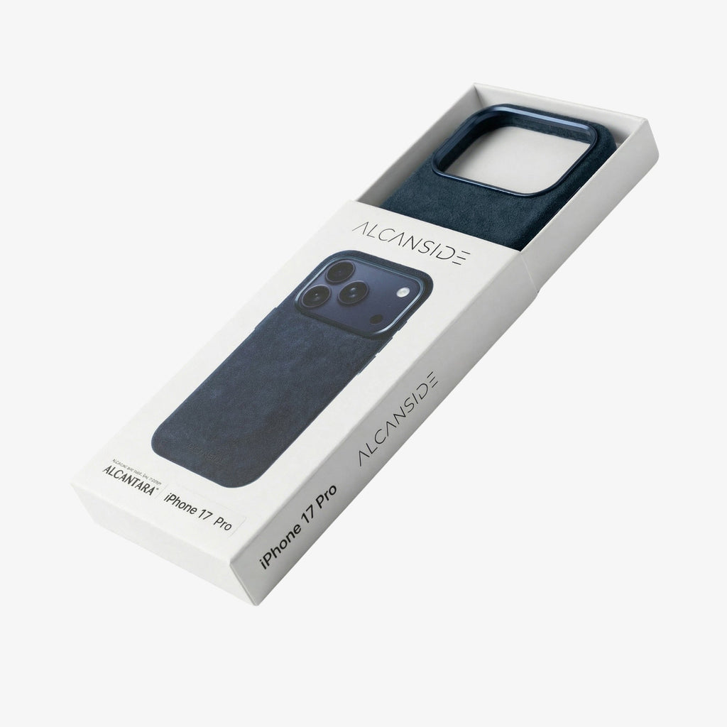 iPhone Alcantara Case - Navy Blue (World Cup edition)