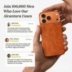 iPhone Alcantara Case - Orange (World Cup edition)