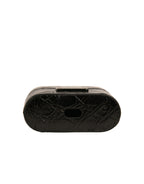 Dolce & Gabbana Leather Metal Logo Plaque Holder Airpods Case