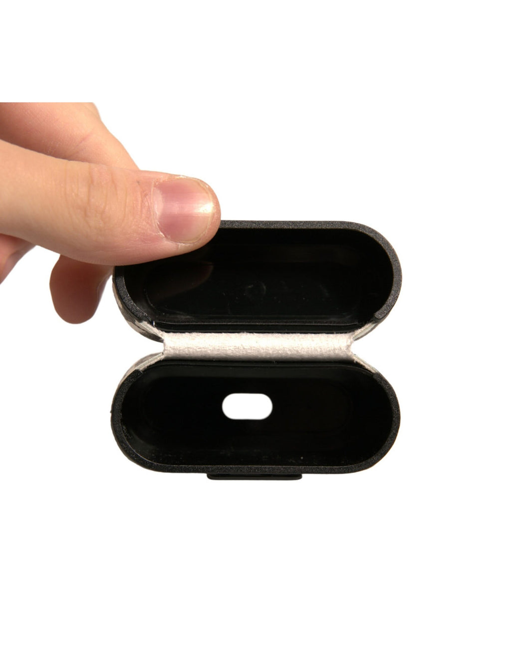 Dolce & Gabbana  Leather Scribble Embossed Logo Airpods Case