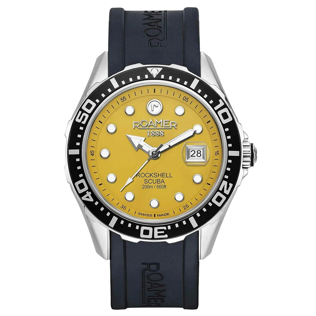 Roamer Rockshell Mark III Scuba Men's Yellow Watch