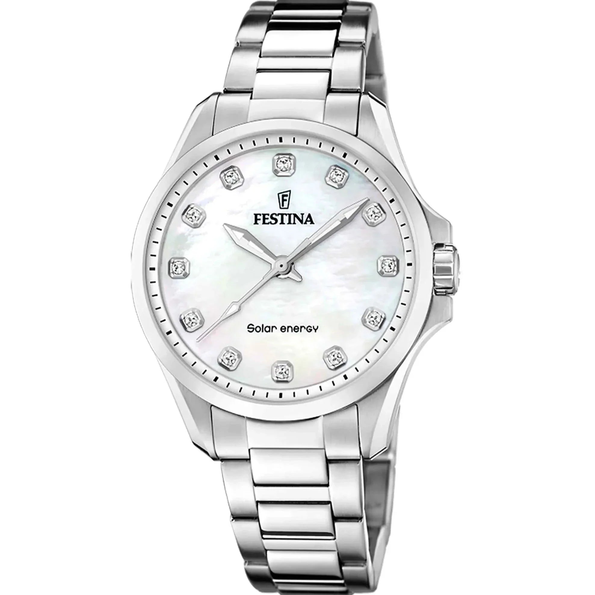 Festina Solar Energy Ladies Mother Of Pearl Watch