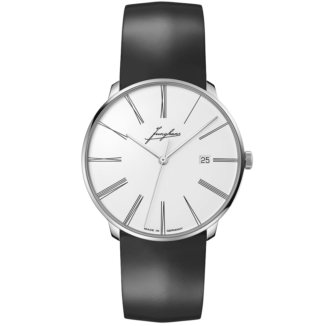 Junghans Meister Fein Automatic Edition Erhard Men's White/Black