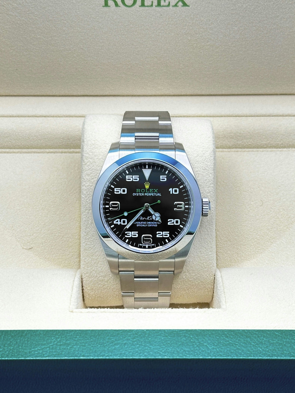 Rolex Air King Oystersteel New Card - Black Dial 116900