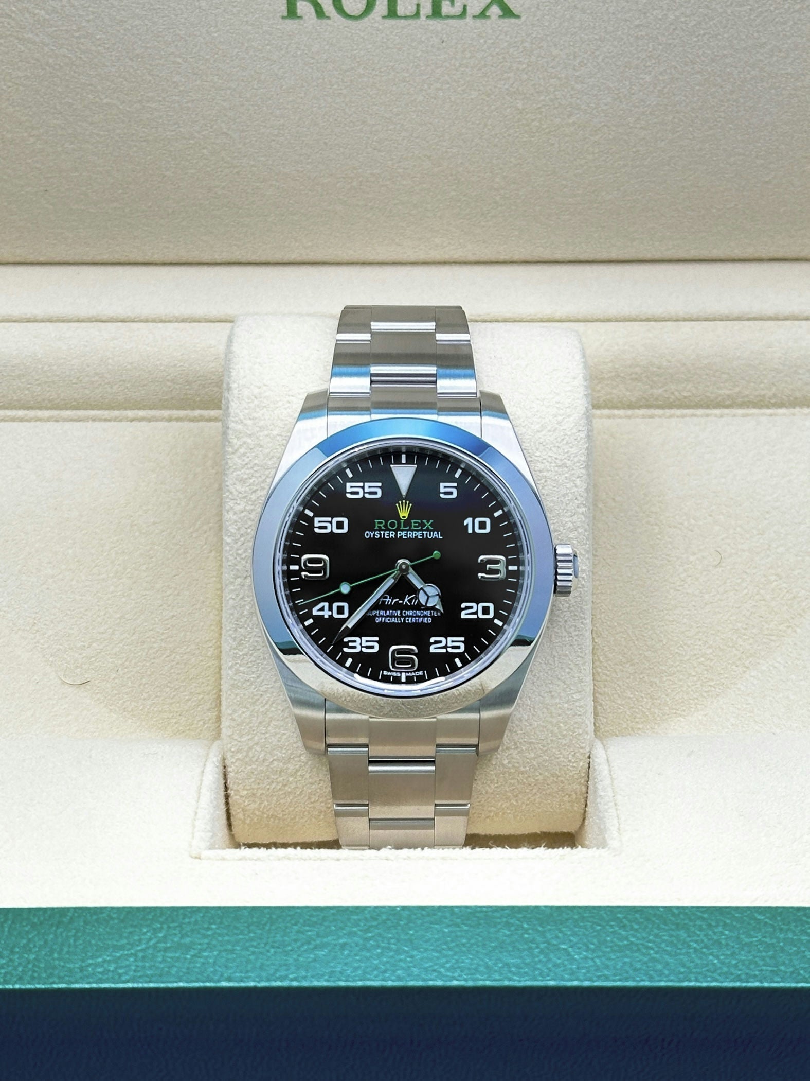Rolex Air King Oystersteel New Card - Black Dial 116900