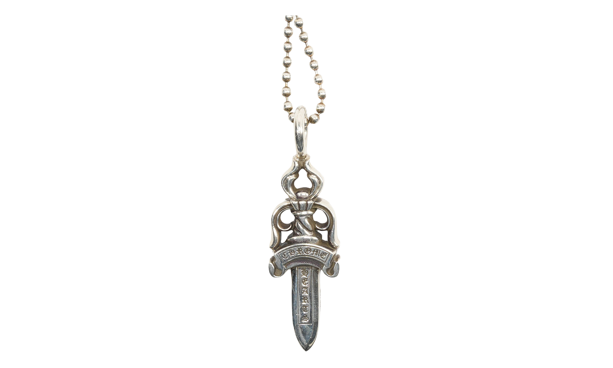 Ball Chain with Dagger Pendant "Silver" CHRM0747